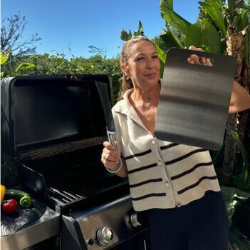 Sara with Katori cutting board