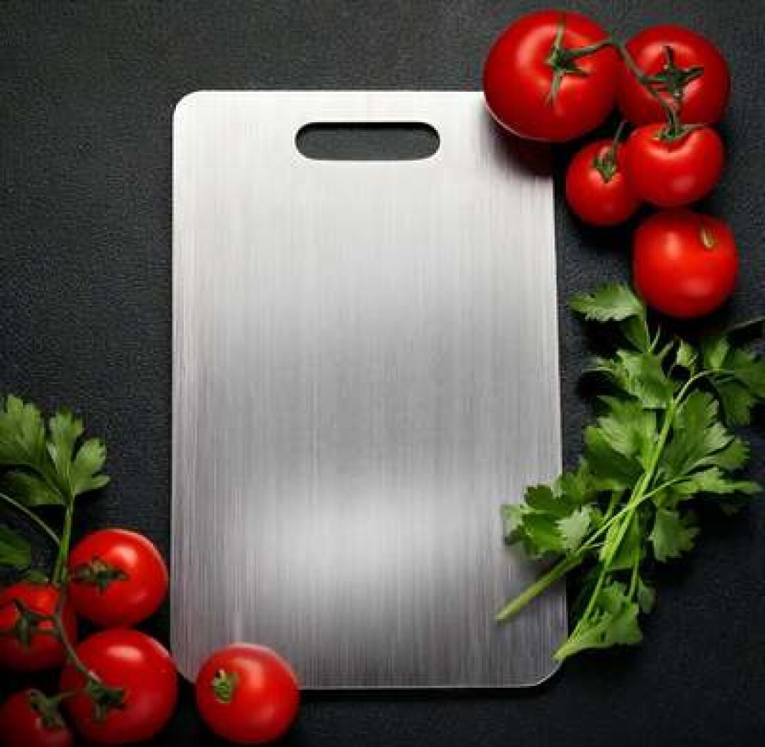 Katori titanium cutting board with tomatoes