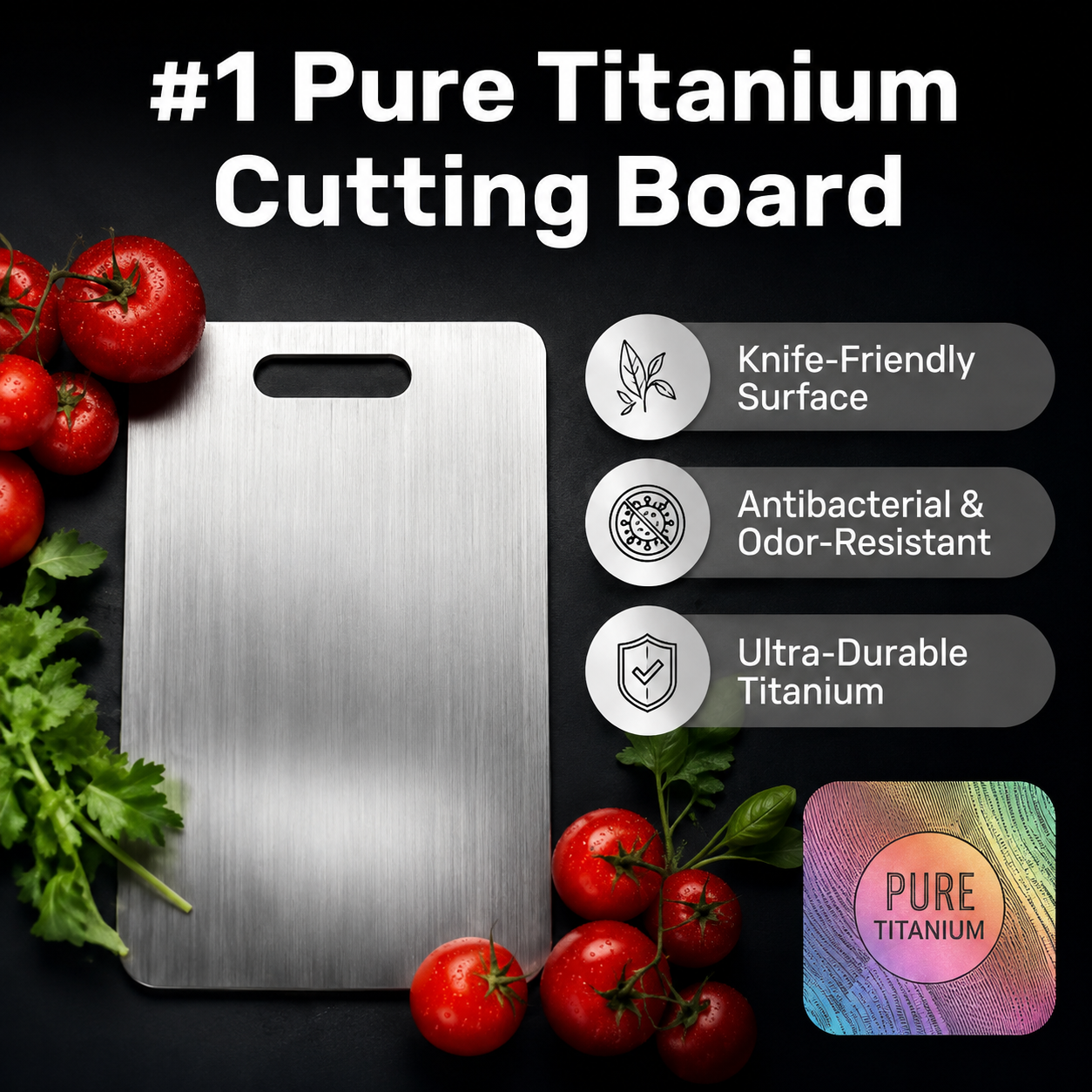 Katori Pure Titanium Cutting Board